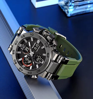 SKMEI - 2499 - Analog Digital Dial Display - army green image 0