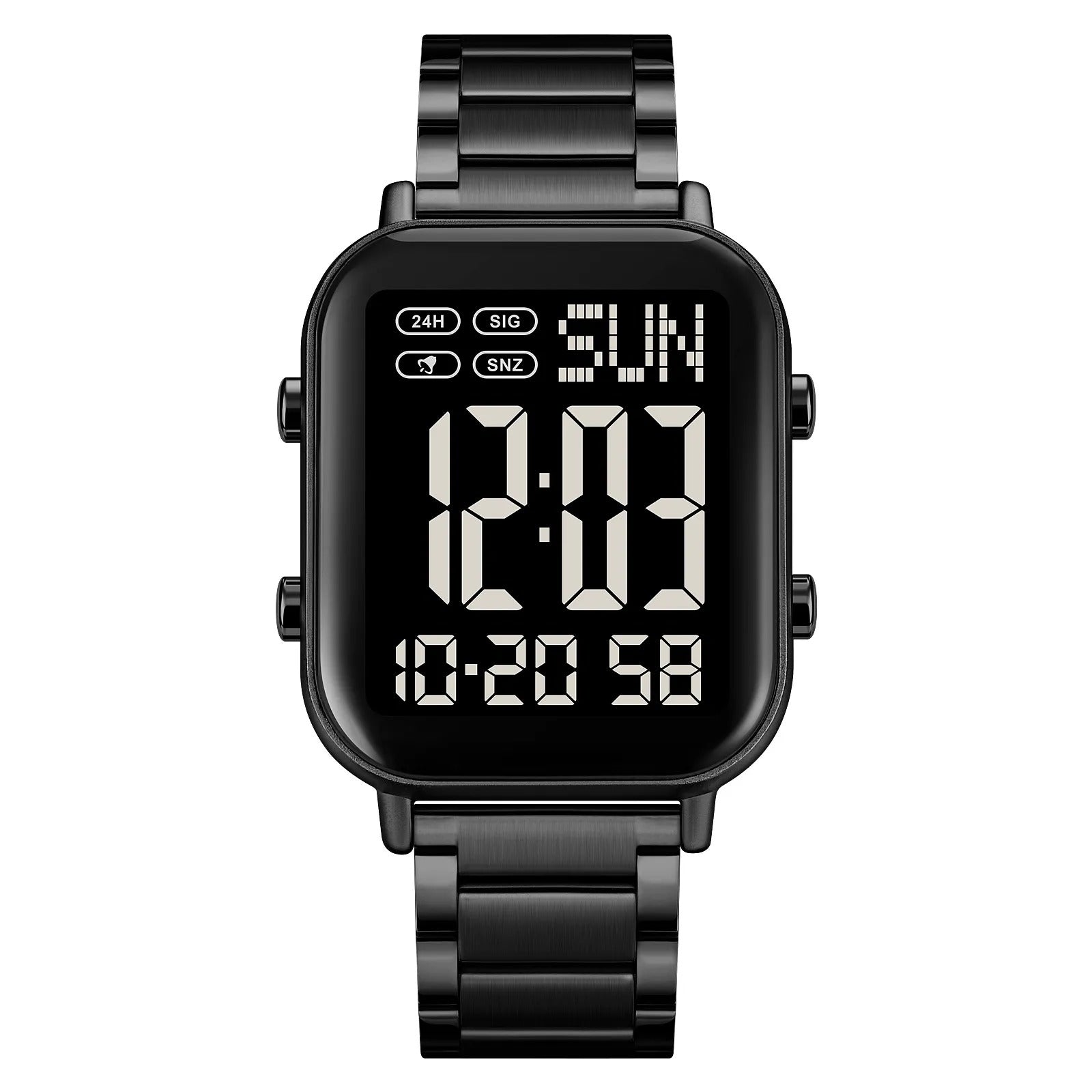 Skmei – 2259 – Digital Steel Watch – Black/Black image 0