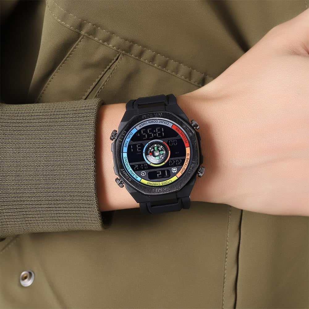 Skmei - 2209 - Digital Step Count Pedometer Watch - colorful/black image 4