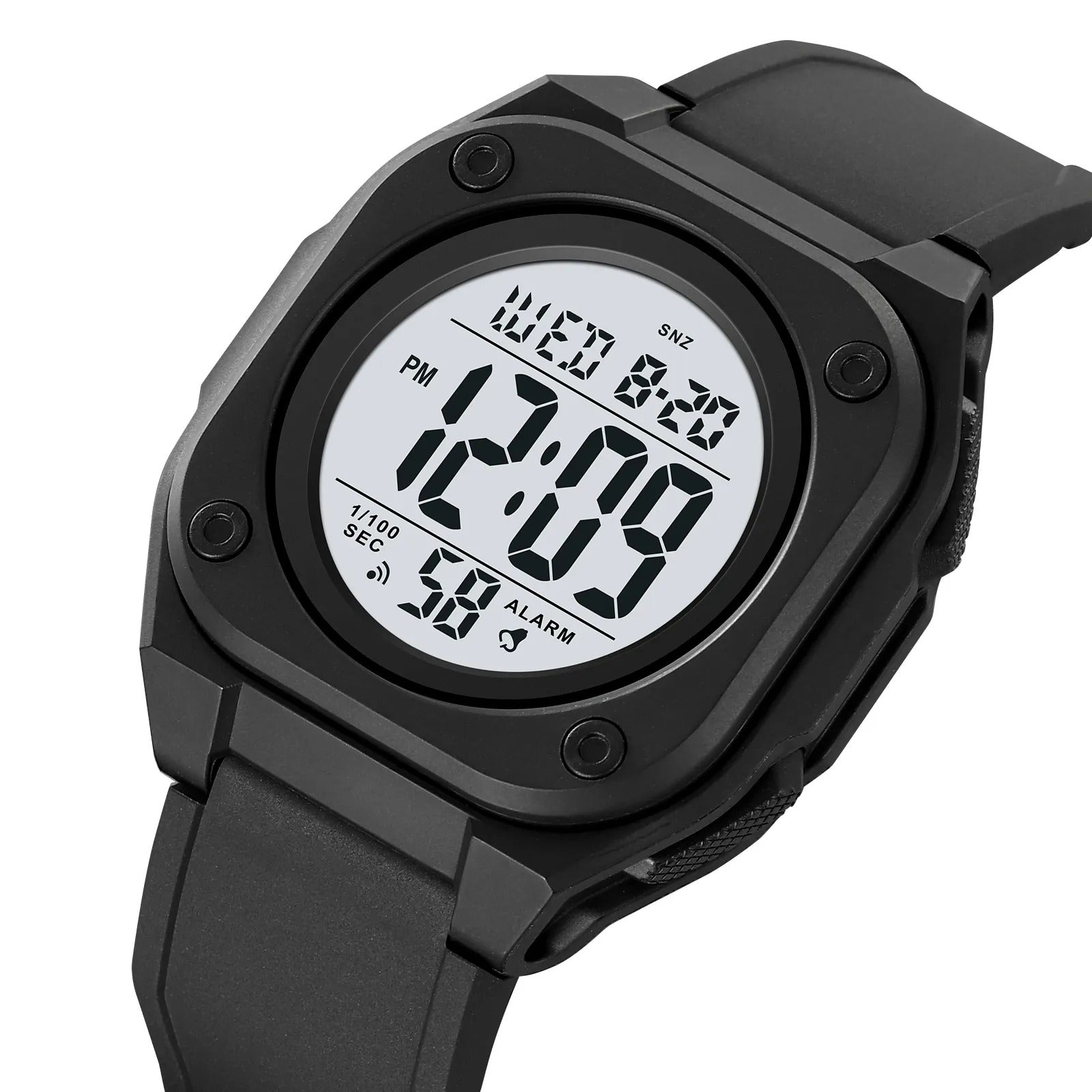 Skmei - 2160 - Smart Digital Functions Watch - black-white image 1