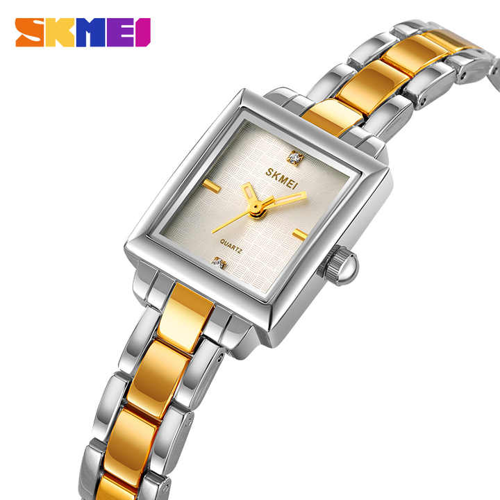 SKMEI - 2315 - Women Vintage Quartz Watch - silver/gold image 1
