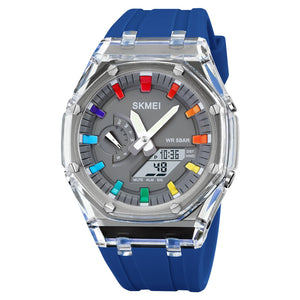 Skmei - 2100 - World Time 50m Waterproof - Blue image 0