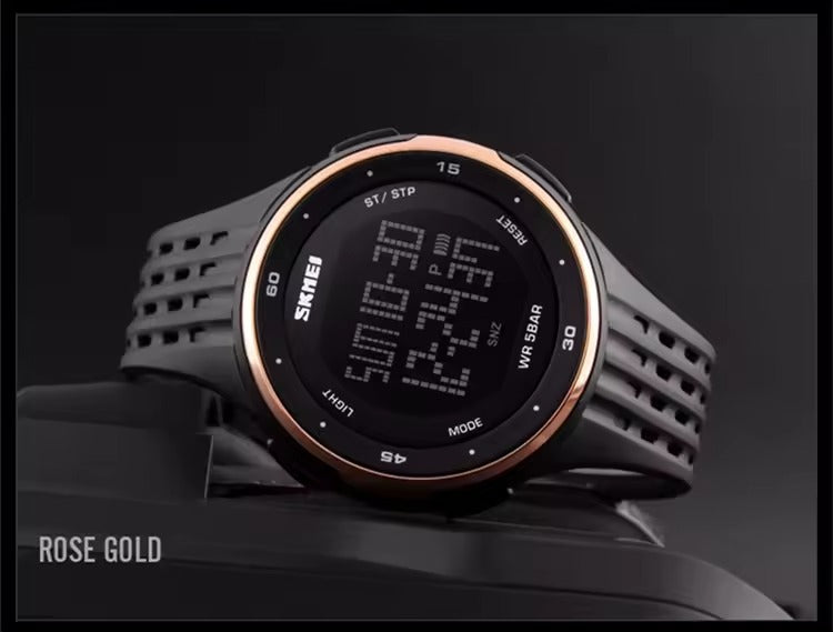 Skmei - 1219 - Digital Time Sports - RoseGold image 2