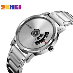 SKMEI -1260 - Waterproof Business Watch For Men - Silver/Silver-Steel image 0
