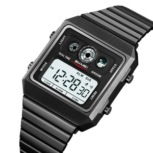 SKMEI 2450 Classic Retro Digital Watch - Black