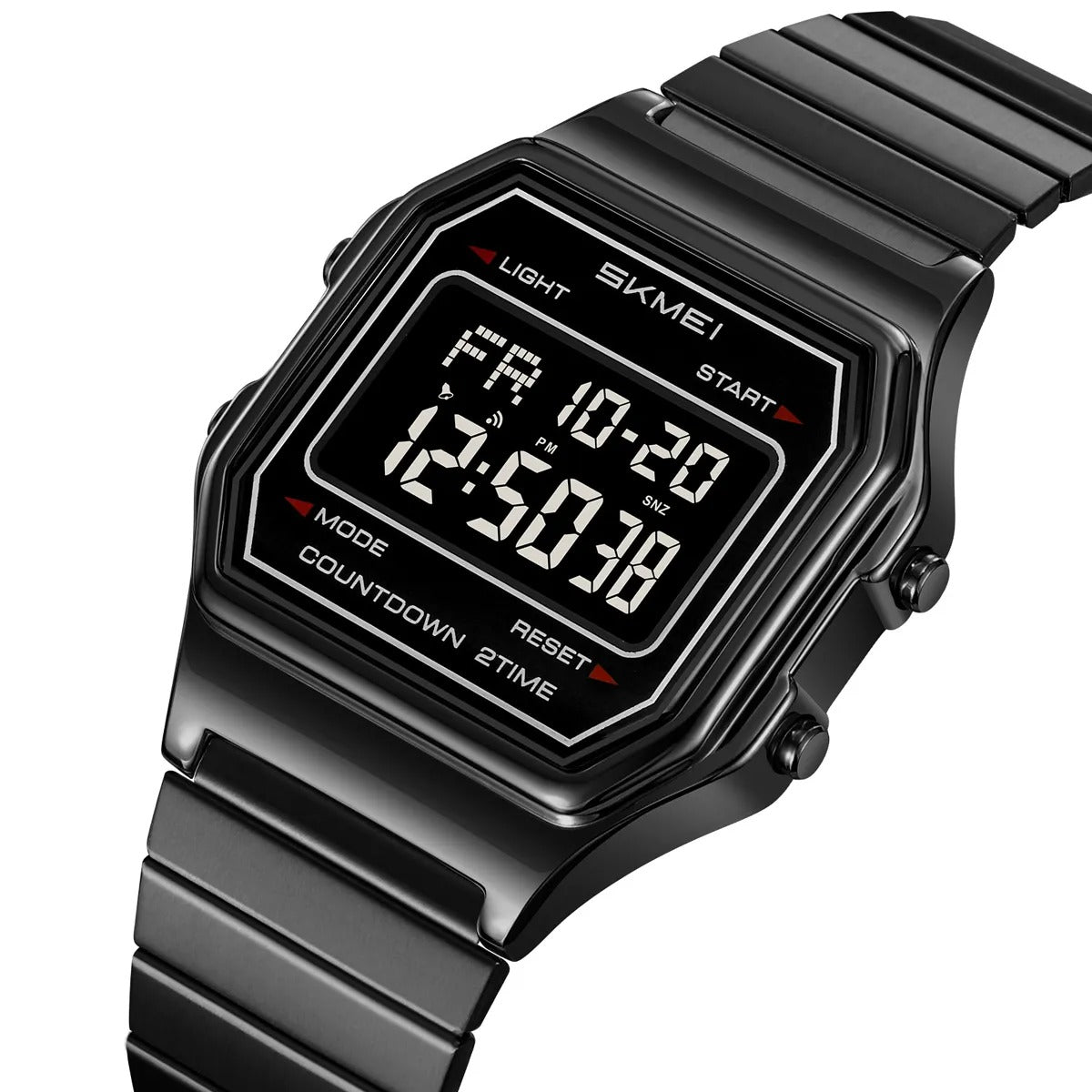 Skmei – 2465 – Digital Spring Strap Watch – Black/Black/SpringStrap image 0
