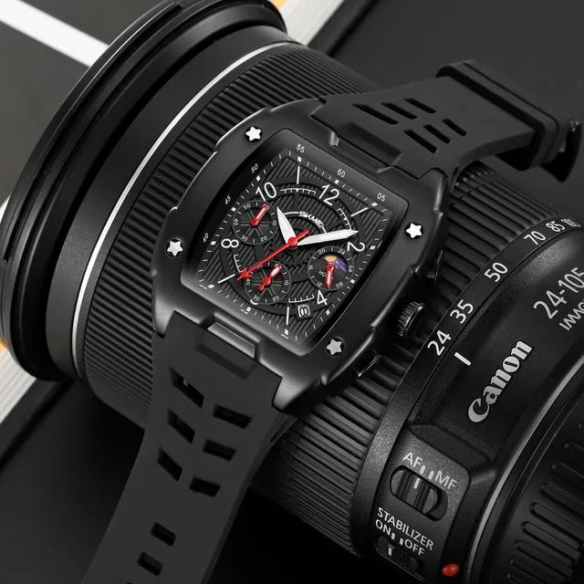 SKMEI - 9345 - Multifunctional Chronograph Quartz Watch - black image 3