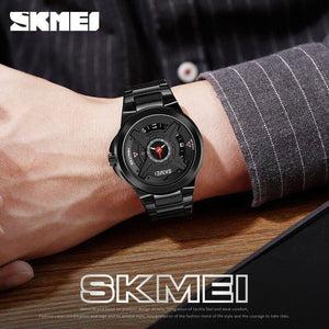 SKMEI - 1699 - Special Dial Quartz Wrist Watch - black image 2