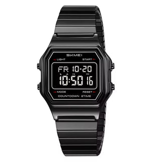 Skmei – 2465 – Digital Spring Strap Watch – Black/Black/SpringStrap image 1