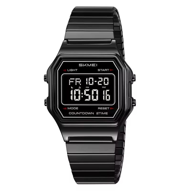 Skmei – 2465 – Digital Spring Strap Watch – Black/Black/SpringStrap image 1