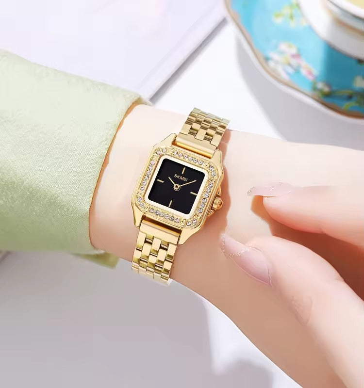 Skmei - 2181 - Women Stainless Steel Watch - Gold image 2