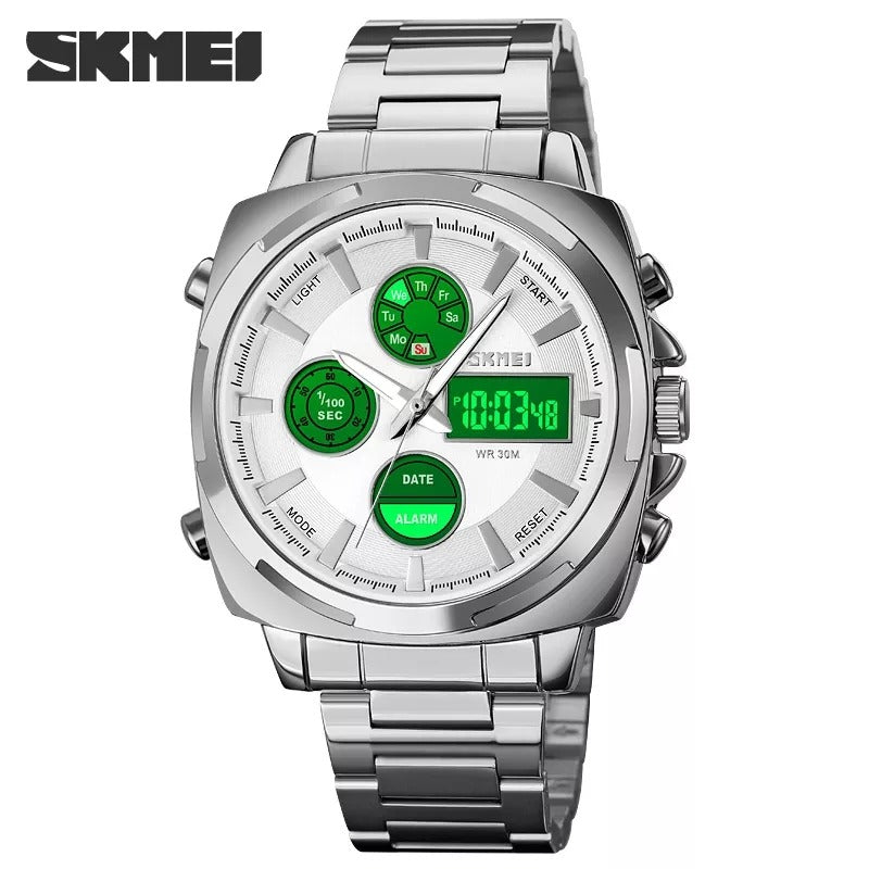 SKMEI - 1673 - High Quality Luxury Watch - Silver image 3