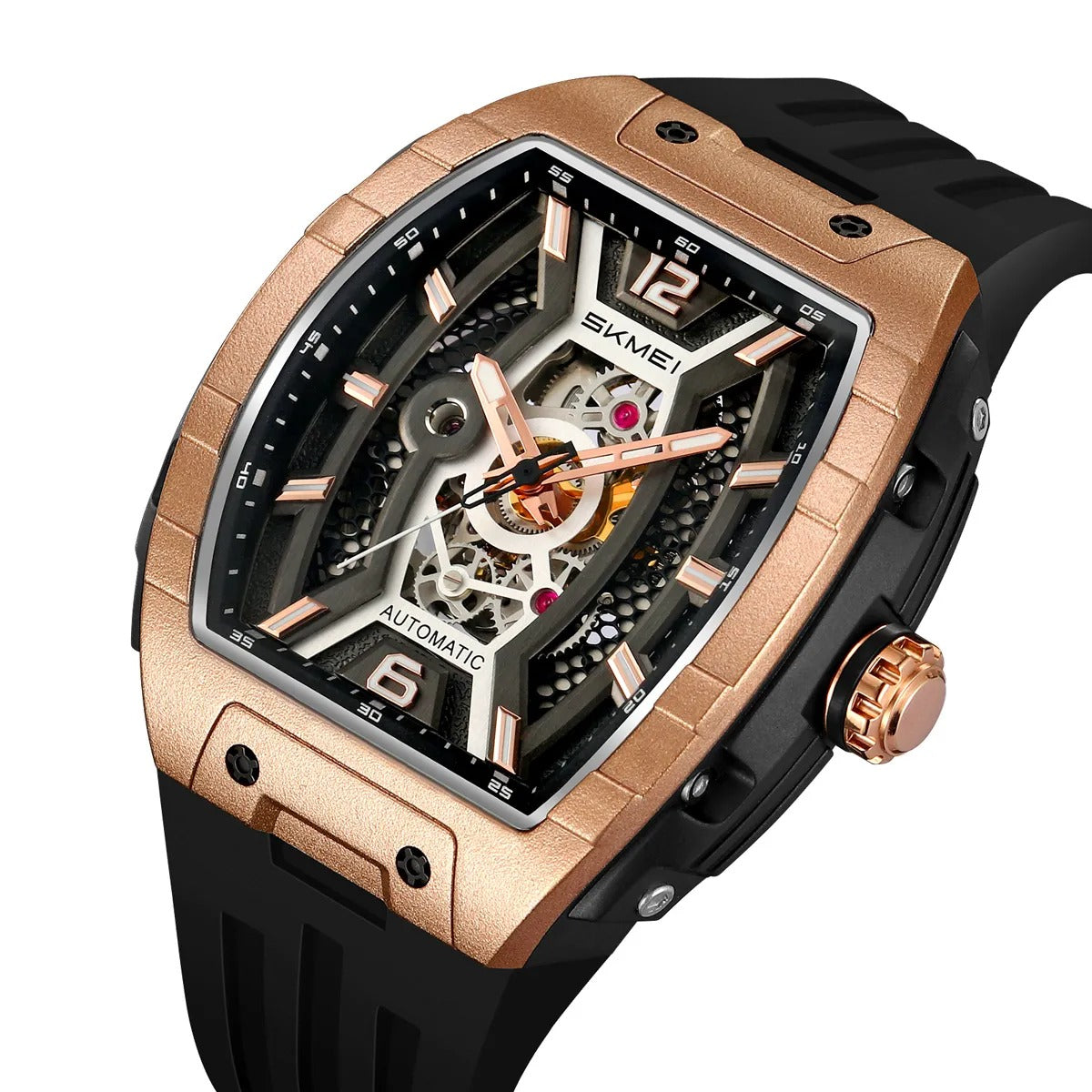 SKMEI - M033 - Phantom Automatic Skeleton Watch - rose gold image 0