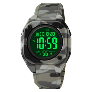 Skmei - 2160 - Smart Digital Functions Watch - grey camo image 4
