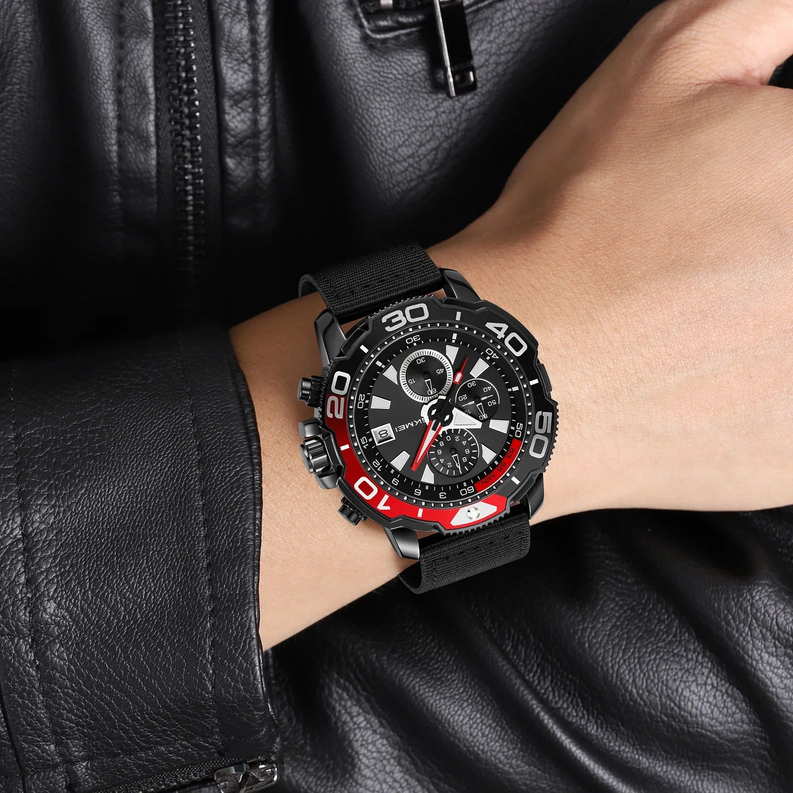 Skmei - 9381 - Men’s Sports Chronograph Watch - Black image 2