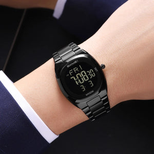 Skmei – 2419 – Classic Digital Vintage Watch – Black/Black image 2