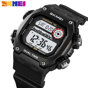 Skmei - 2126 - Luminous 50m Waterproof Mutifunctional - Black/White image 1