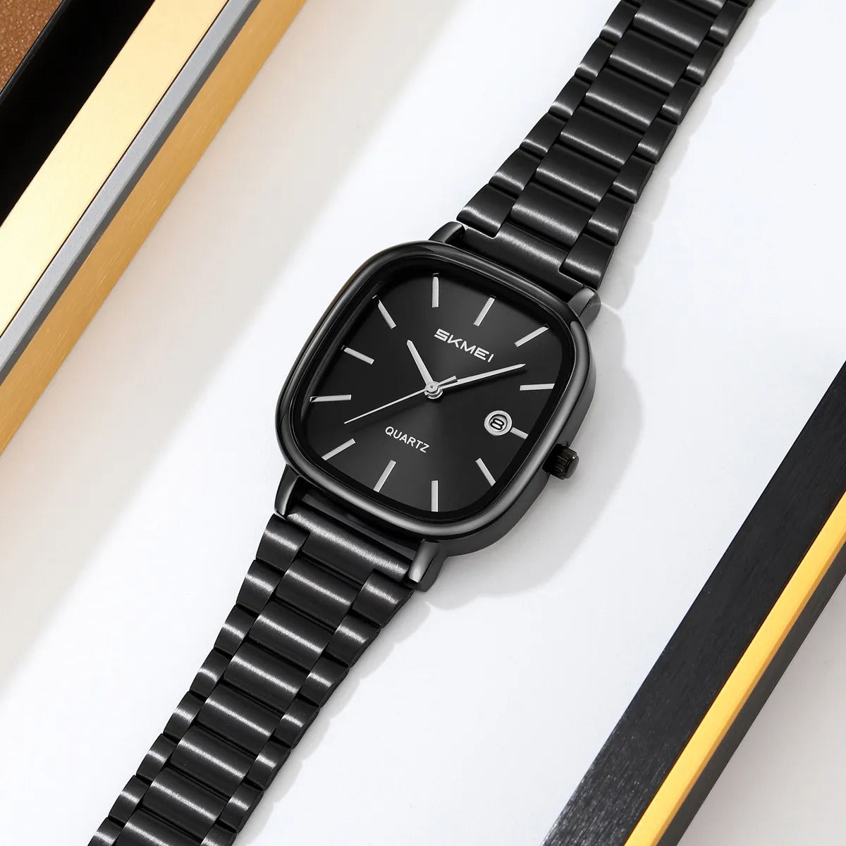 Skmei – 2551 – Classic Quartz Movement Watch – Black/Black image 1