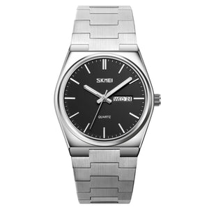 SKMEI 9288 Business Class Luxury Watch - Silver/Black