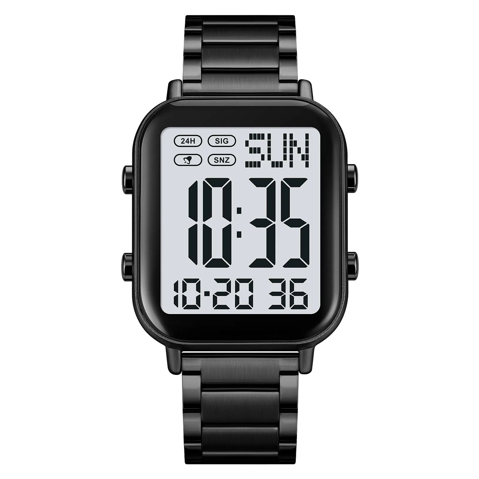 Skmei – 2259 – Digital Steel Watch – Black/White image 0