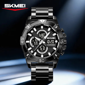 SKMEI 2593 Heavy Duty Digital Chronograph Sports Watch - black image 1