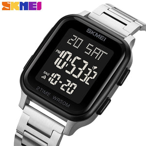 Skmei - 1859 - Digital Electronic LED Display Watch - silver image 1