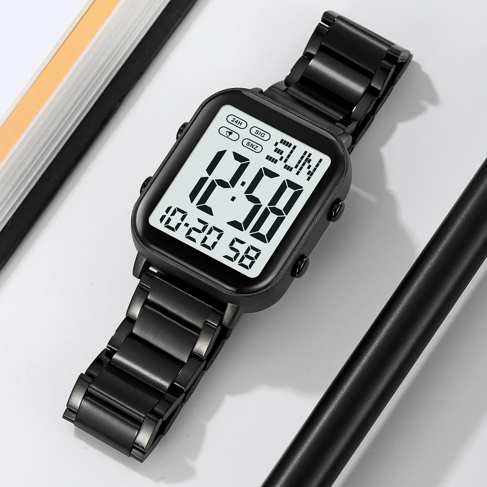 Skmei – 2259 – Digital Steel Watch – Black/White image 1