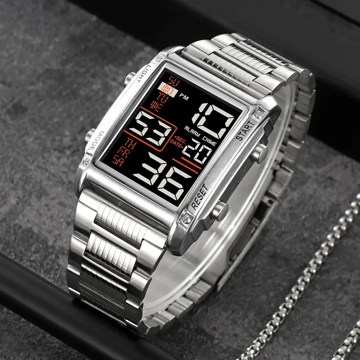 SKMEI - 2206 - High Quality Luxury Watch - Silver/Black image 0