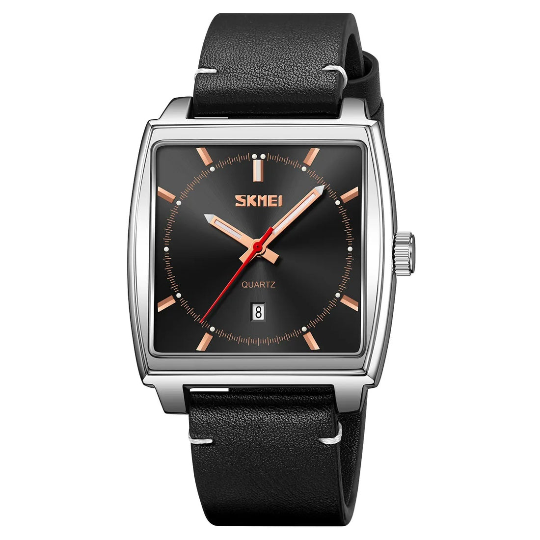 Skmei - 9316 - Elegant Square Analog Watch - silver/black – Skmei Watches