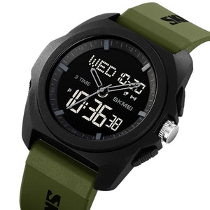 Skmei - 2199 - Digital Multifunctional Watch - ArmyGreen image 1