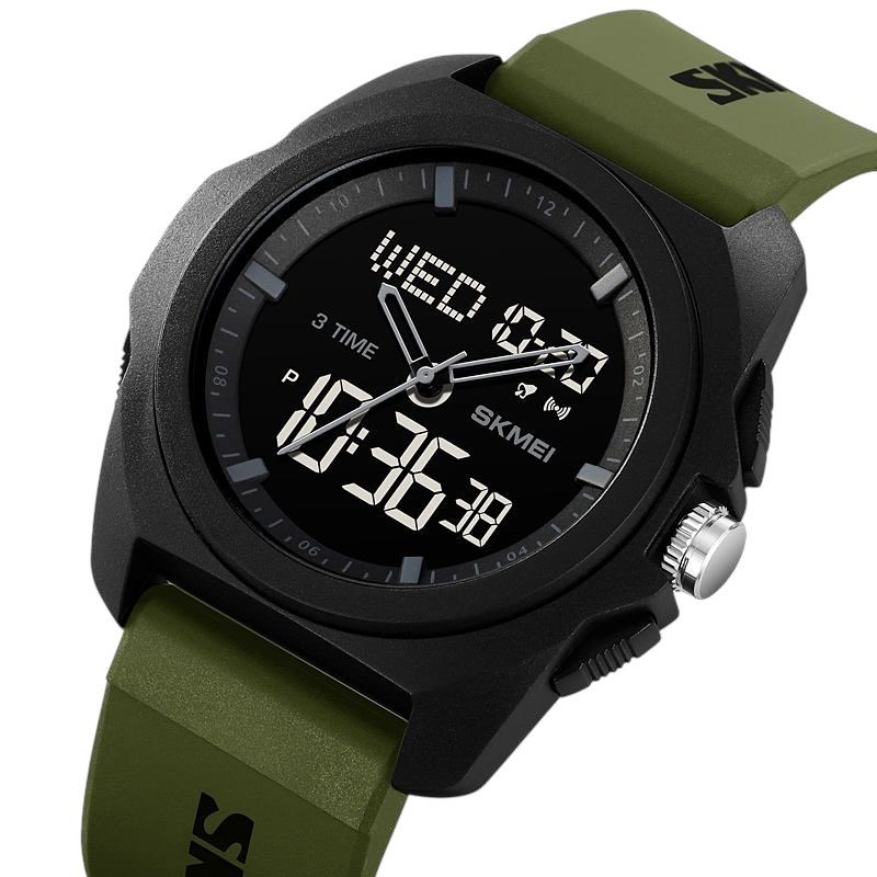 Skmei - 2199 - Digital Multifunctional Watch - ArmyGreen image 1