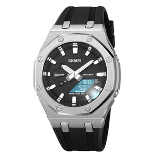 Skmei - 2243 - World time 50 Timezone- Silver/Black image 2