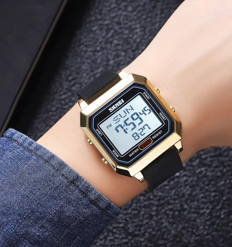 Skmei - 2150 - Digital Electronic Sports Watch - gold/black image 2