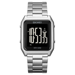 Skmei – 1879 – Digital Stainless Steel Watch – Silver image 0