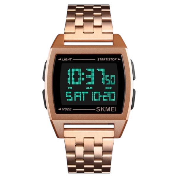 SKMEI - 1368 - Digital Electronic Male Clock Military Sports Watch - rose gold image 2