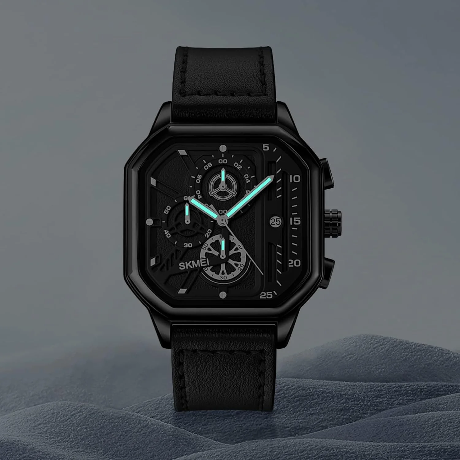 1963-3-3 Skmei - 1963 - Waterproof Watch With Date Countdown - Silver - Image 5