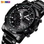 Skmei - 1389 - Dual Display Waterproof Watch - Black/Black - Image 5