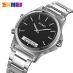 Skmei - 2120 - Electronic Luminous 30m Waterproof - Silver/Black - Image 2