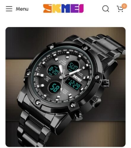 Skmei - 1389 - Dual Display Waterproof Watch - Black/Black photo review