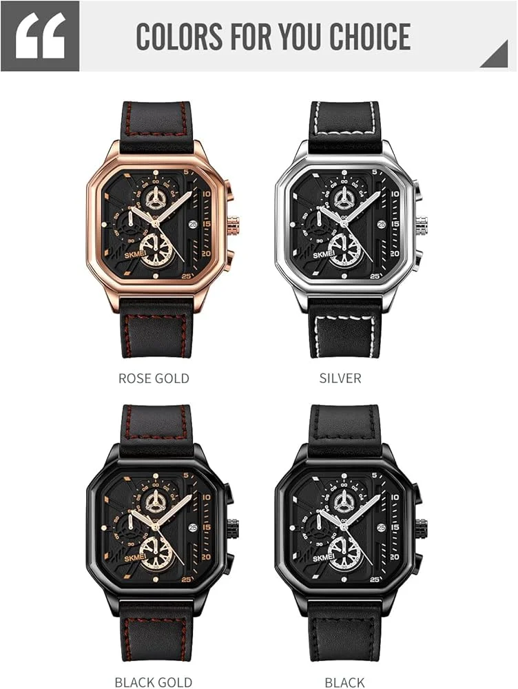 1963-2 (1) Skmei - 1963 - Waterproof Watch With Date Countdown - RoseGold - Image 6