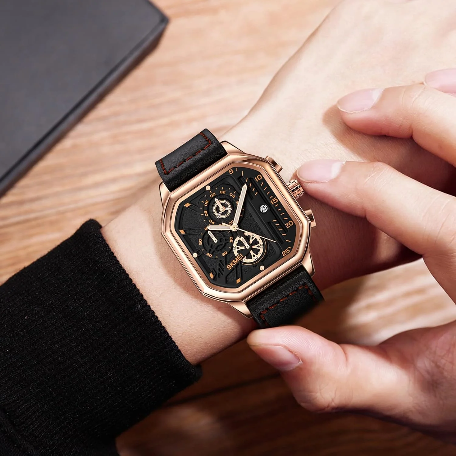 1963-2 Skmei - 1963 - Waterproof Watch With Date Countdown - RoseGold - Image 5