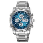 Skmei - 1389 - Dual Display Waterproof Business Watch - Blue/White - Image 4