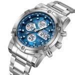 Skmei - 1389 - Dual Display Waterproof Business Watch - Blue/White