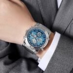 Skmei - 1389 - Dual Display Waterproof Business Watch - Blue/White - Image 5