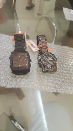 Skmei - 1389 - Dual Display Waterproof Watch - Silver/Blue photo review