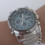 Skmei - 1389 - Dual Display Waterproof Watch - Silver/Blue photo review