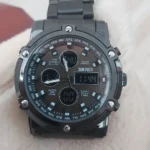 Skmei - 1389 - Dual Display Waterproof Business Watch - Black/Black/White photo review