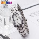 SKMEI - 1400 - Women Stainless Steel Rectangle Dial Elegant Watch - silver - Image 2