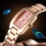 SKMEI - 1400 - Women Stainless Steel Rectangle Dial Elegant Watch - rose gold - Image 5