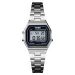 Skmei 1415 - Women Digital Stainless Steel Water Resistant - silver - Image 2